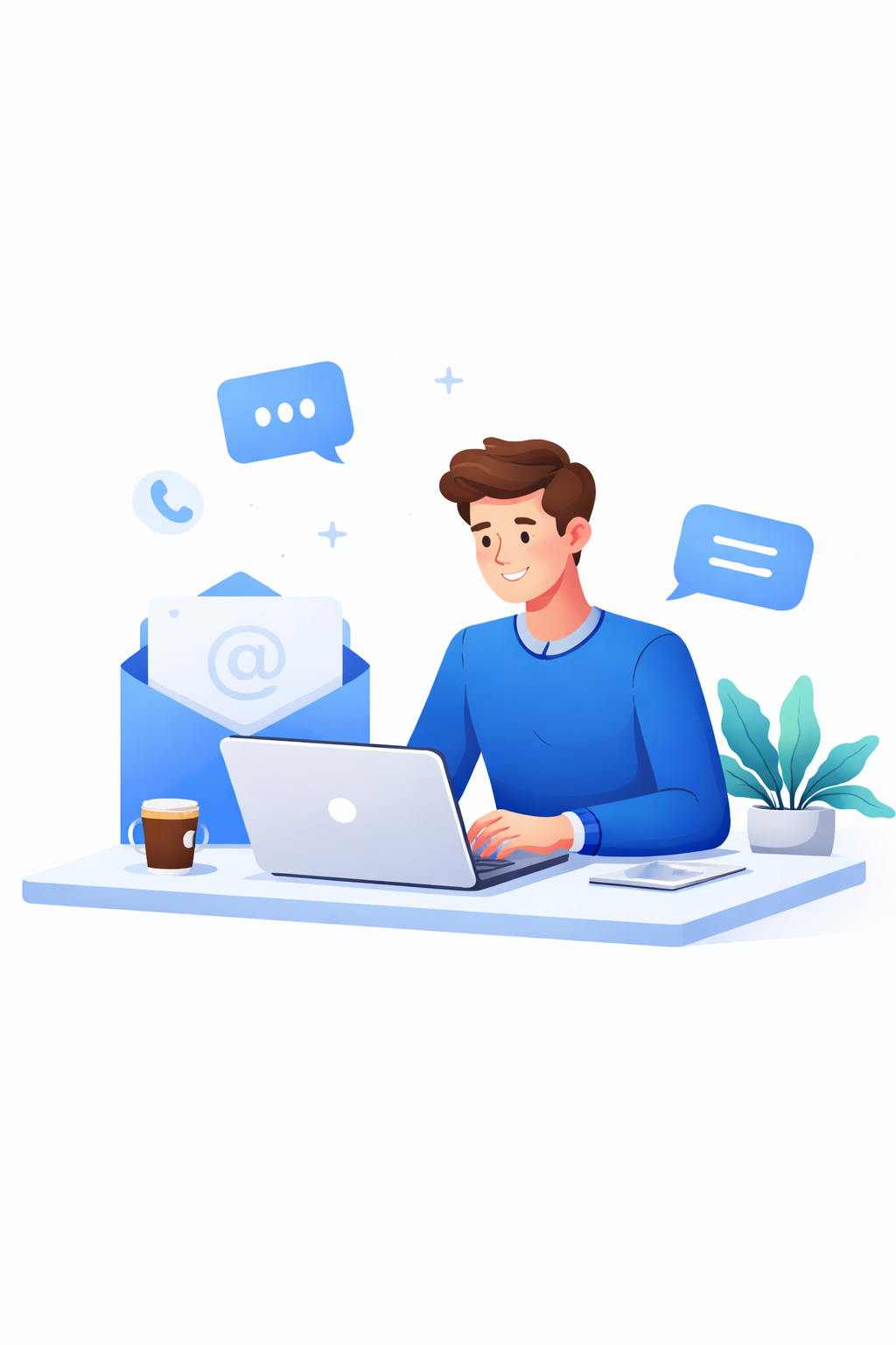 Contact illustration