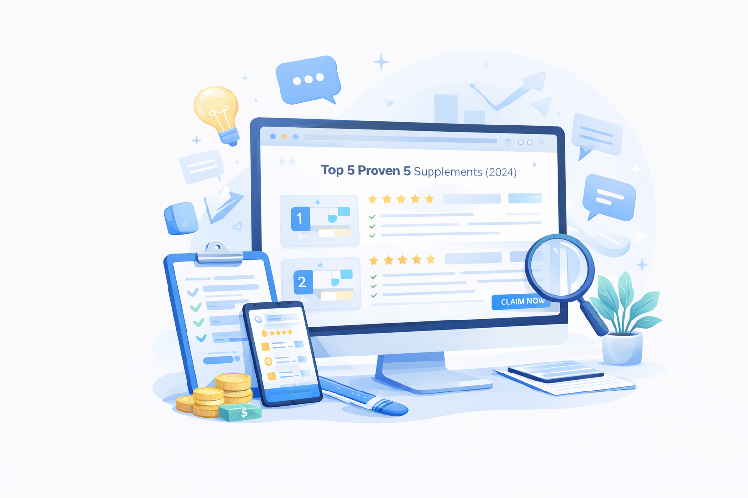 Websites and funnels illustration